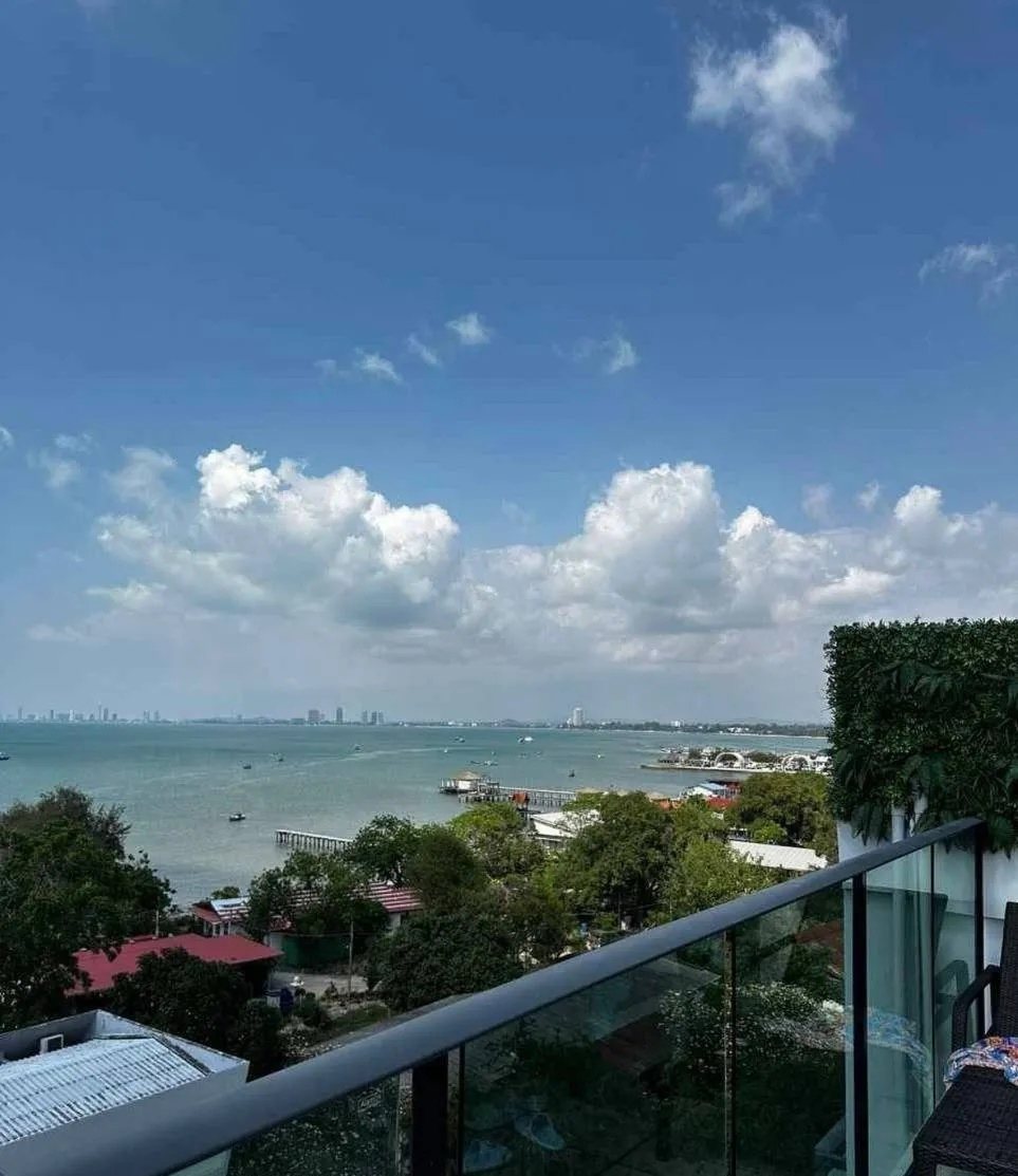 Sea view from a balcony of the building